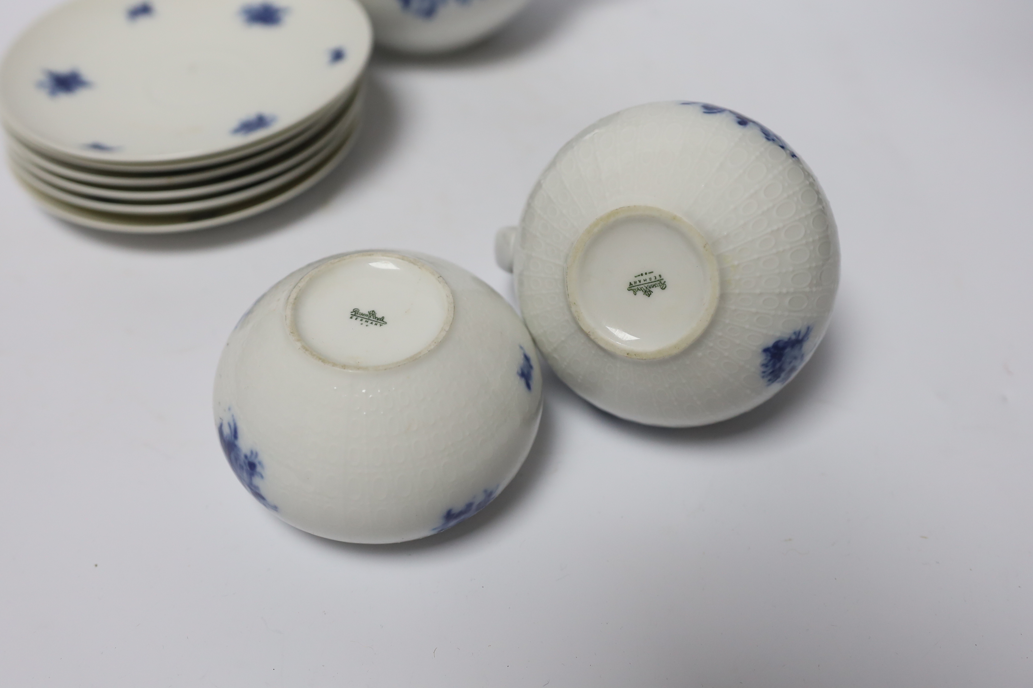 A Rosenthal blue and white coffee set